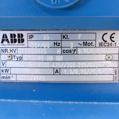 موتور سه فاز ABB مدل AQU 80 M8 BR 