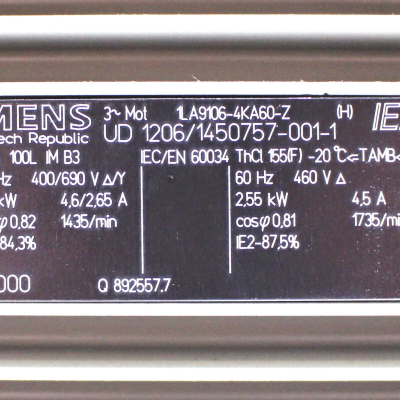 Siemens 1LA9106-4KA60-Z