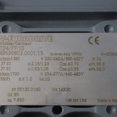 الکتروموتور SEW DRS71S4/FF/IS